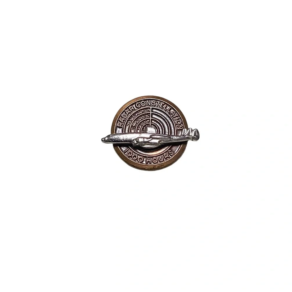 Vintage USAF Lockheed Radar Constellation 1000 Hour Service Pin 1960’s